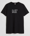 All limits are self imposed  - Round Neck T-shirt
