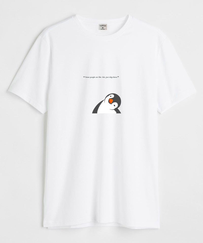 Some people are like ads - Round Neck T-shirt