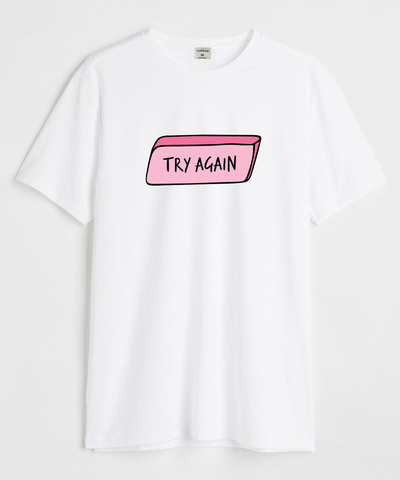 Try again  - Round Neck T-shirt