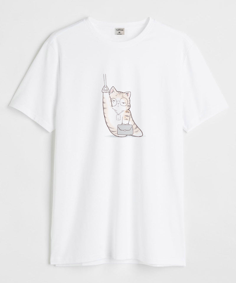 Paws & pause - Round Neck T-shirt