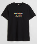 Know your worth - Round Neck T-shirt