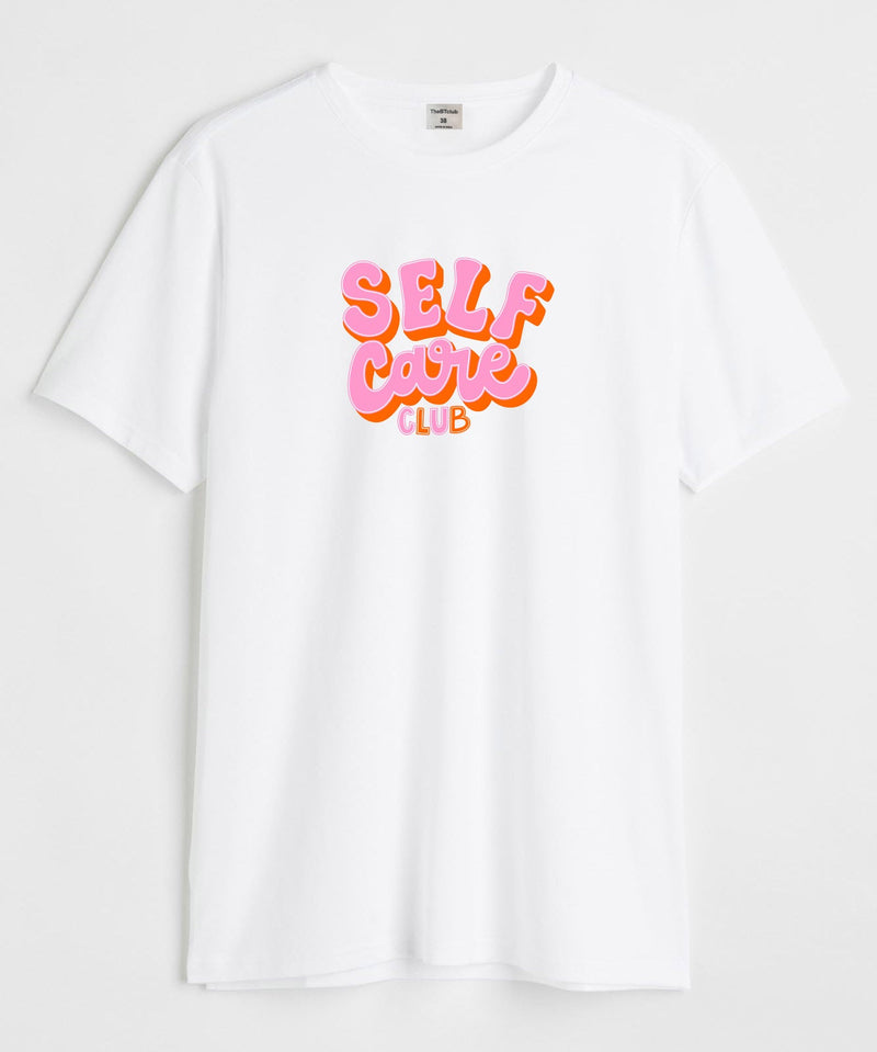 Self care club - Round Neck T-shirt