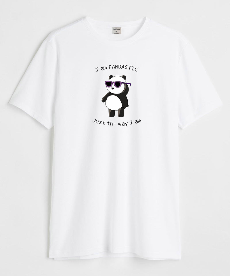 I am pandastic - Round Neck T-shirt