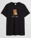 Bear-ly awake  - Round Neck T-shirt