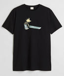 Boy with sword - Round Neck T-shirt