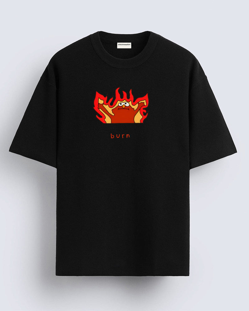 Burn cartoon - Oversized T-shirt