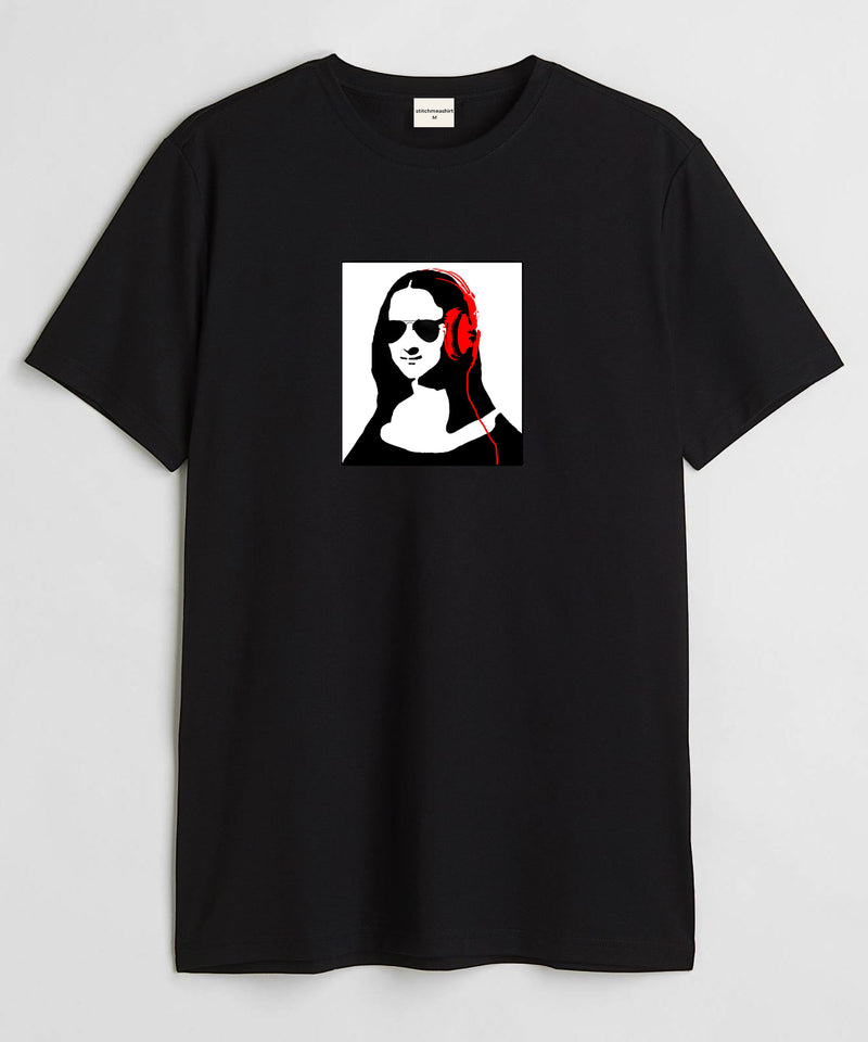 Chill monalisa - Round Neck T-shirt