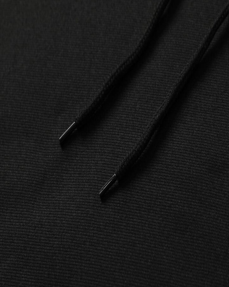 Black Basic - Hooded Sweatshirt