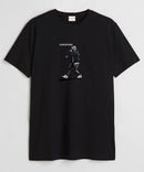 Eminem singing art - Round Neck T-shirt