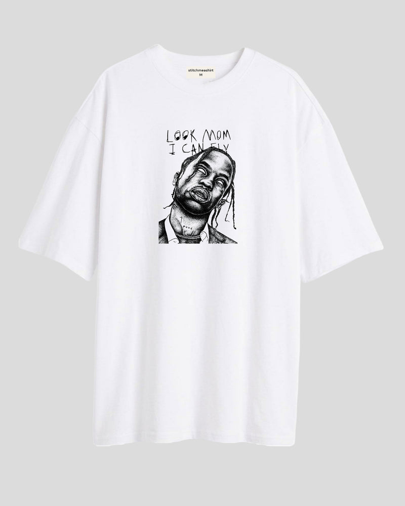 Look Mom I Can Fly - Oversized T-shirt