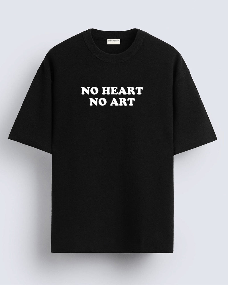 No heart no art - Oversized T-shirt