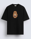 Noodle eating bear - Oversized T-shirt