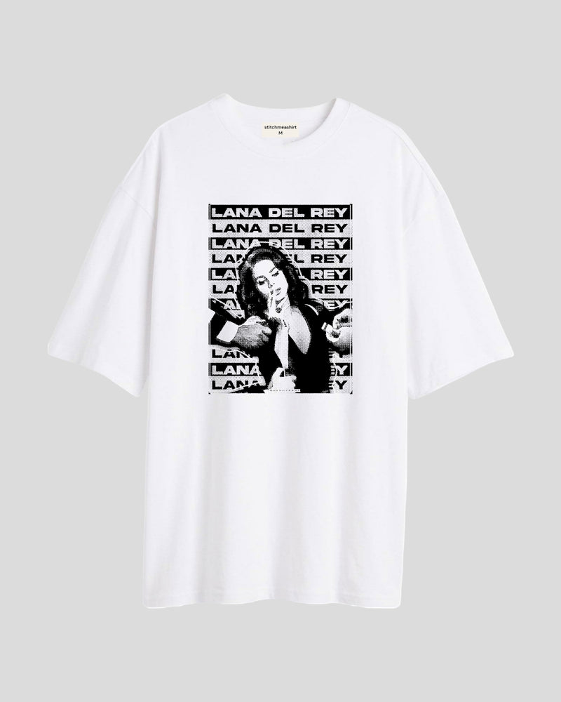 Lana Del Rey B&W - Oversized T-shirt