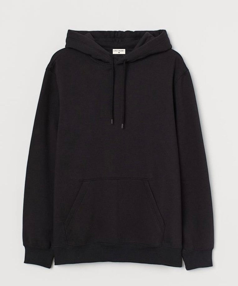 Black Basic - Hooded Sweatshirt