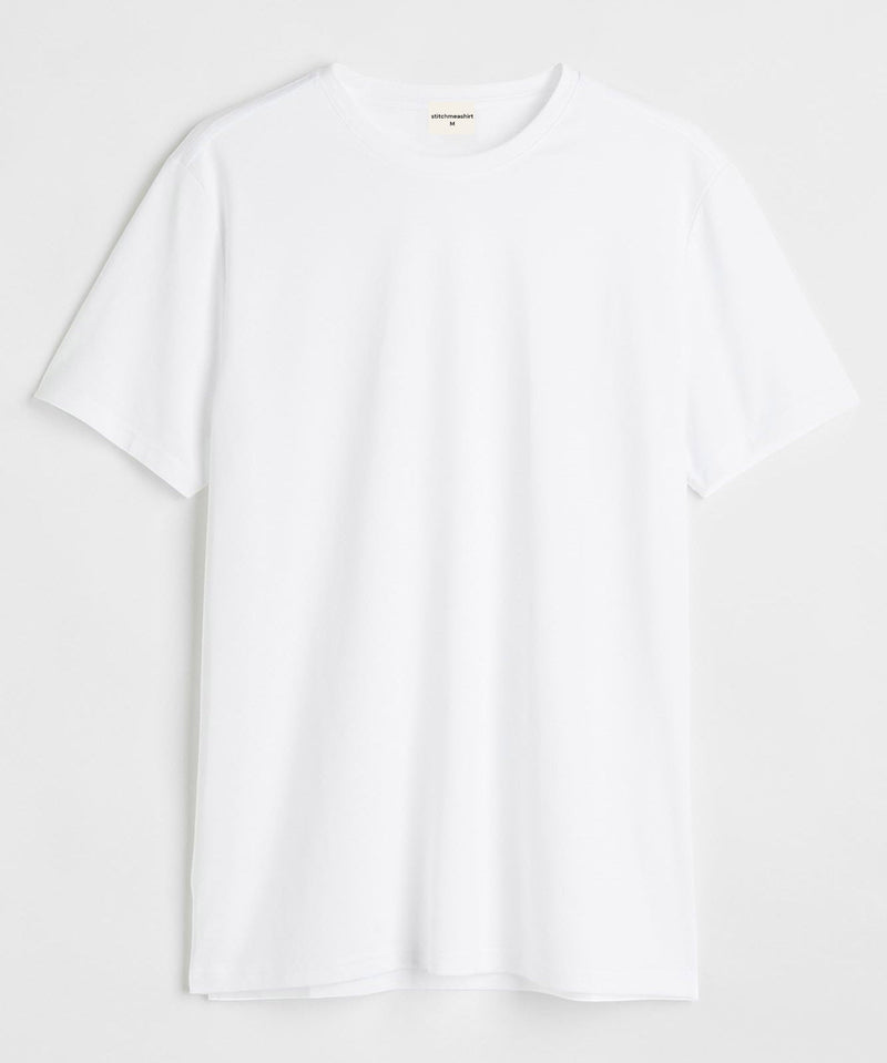 White Basic  - Round Neck T-shirt