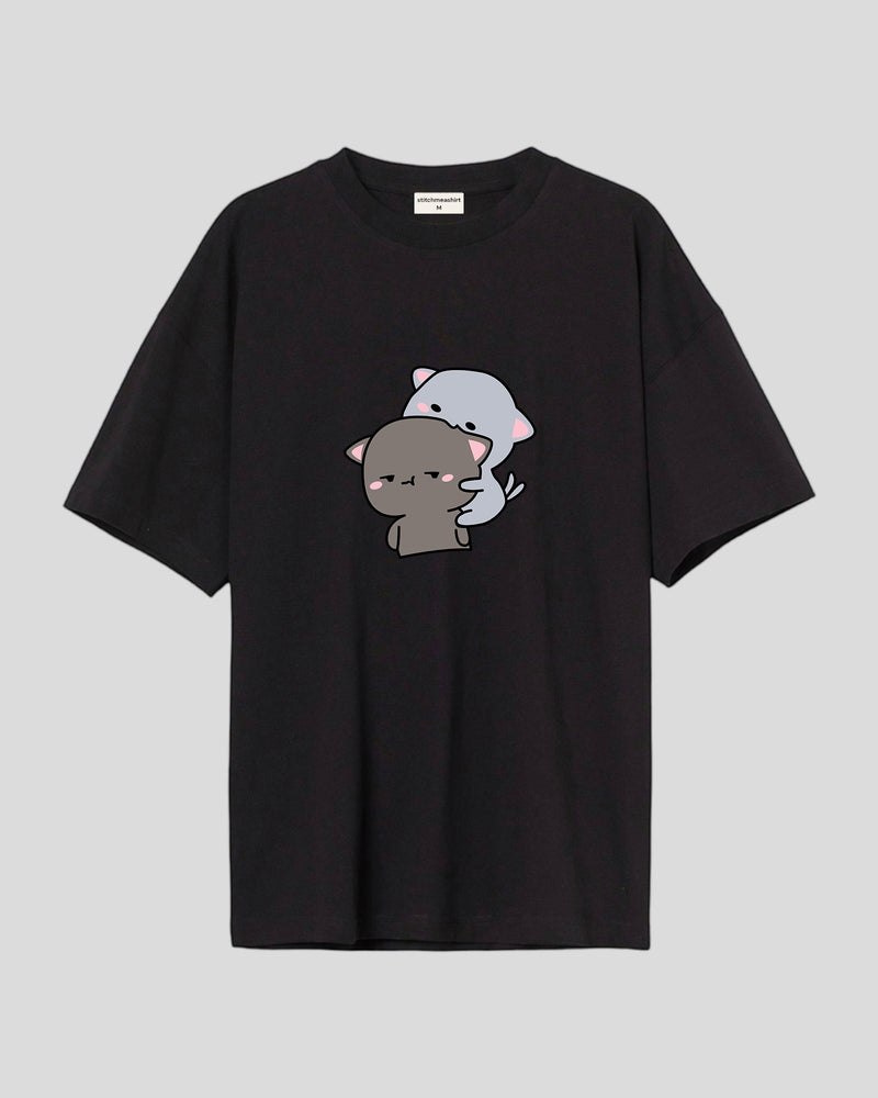 Peach and goma - Oversized T-shirt