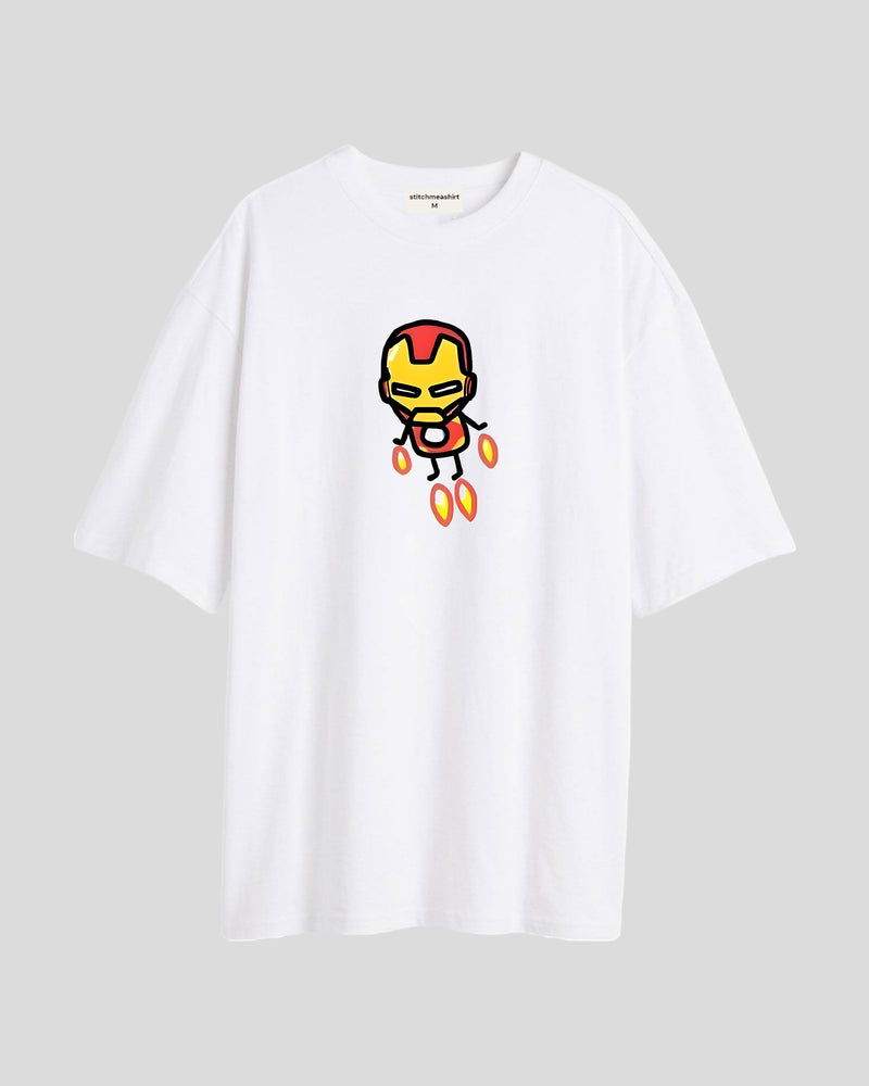 Iron man cartoon - Oversized T-shirt