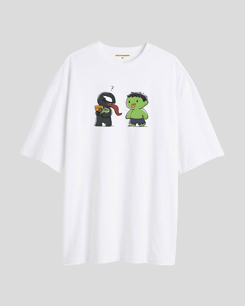 Venom and hulk - Oversized T-shirt