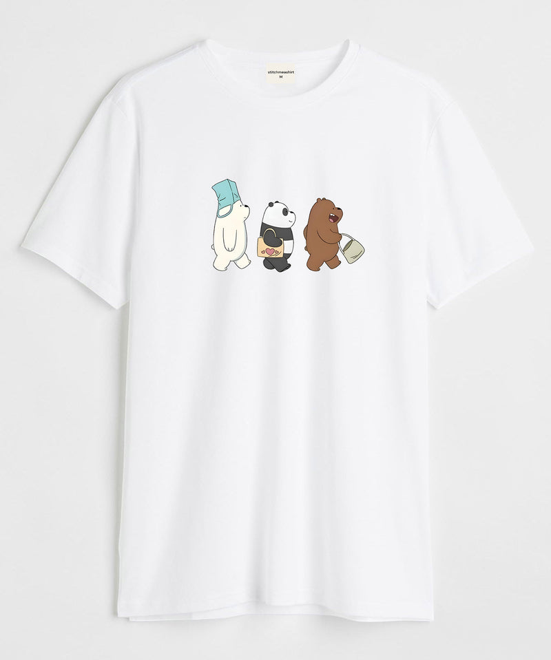 Bare bears shopping - Oversized T-shirt