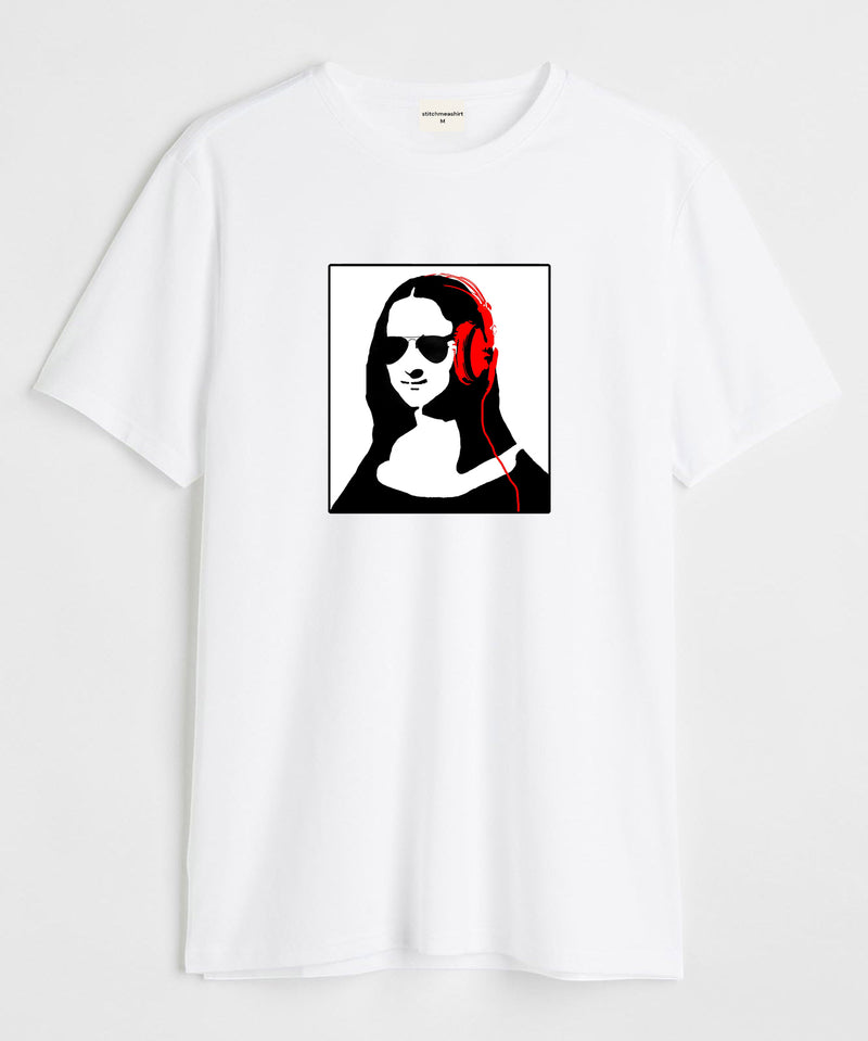 Chill monalisa - Round Neck T-shirt