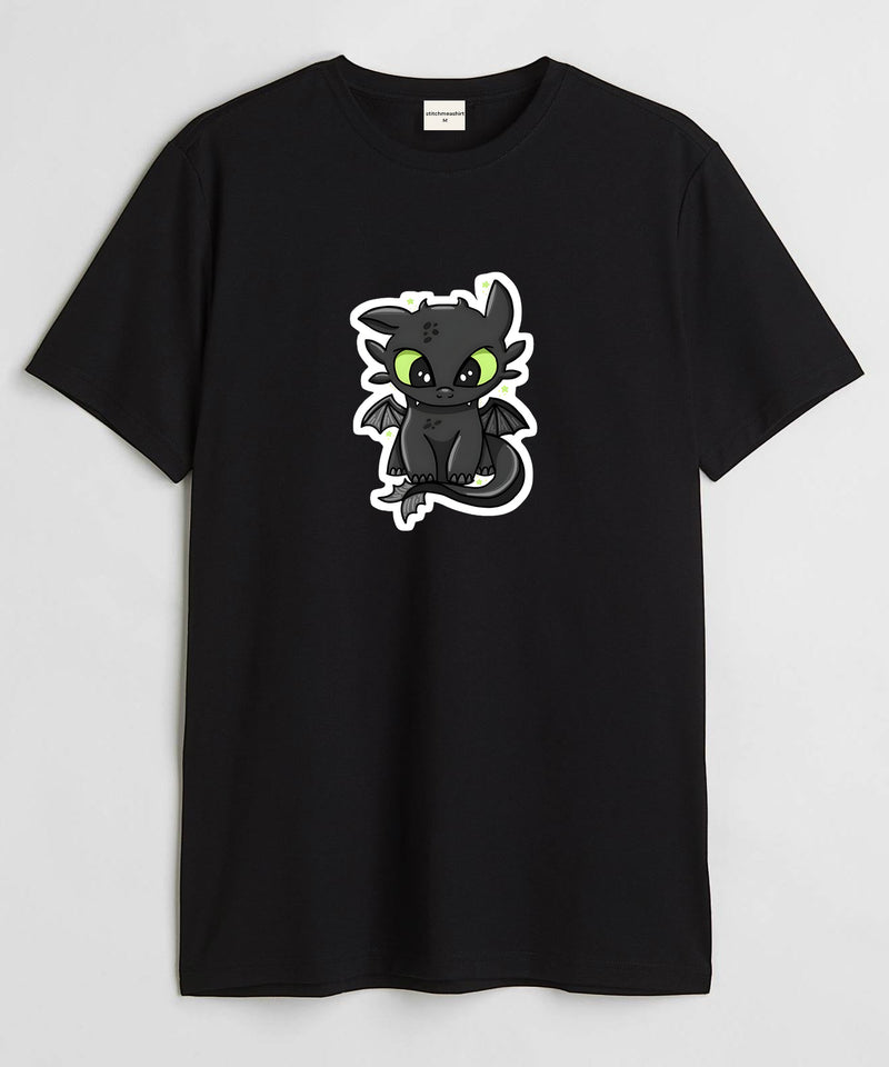 Baby toothless - Round Neck T-shirt