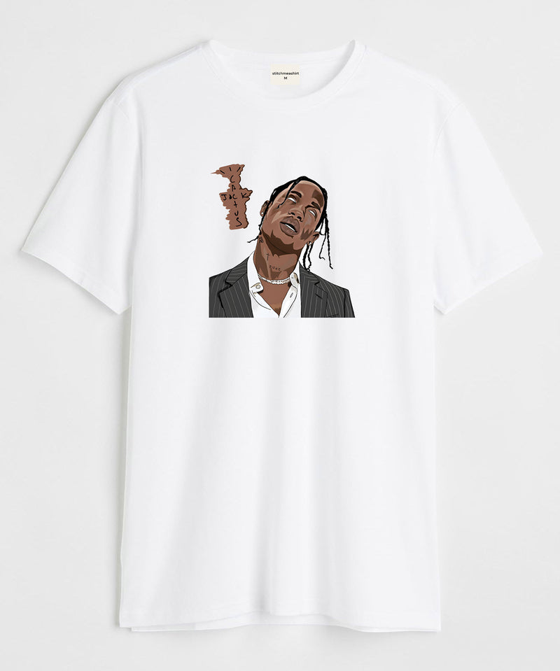 Travis scott art - Round Neck T-shirt