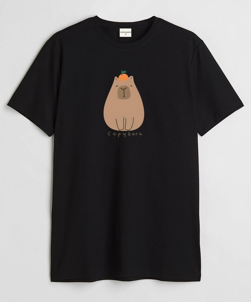 Capybara - Round Neck T-shirt