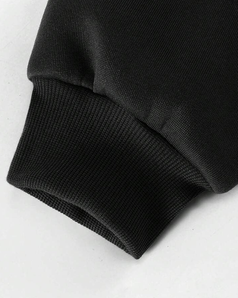Black Basic - Hooded Sweatshirt