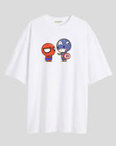 Spidy and captain - Oversized T-shirt