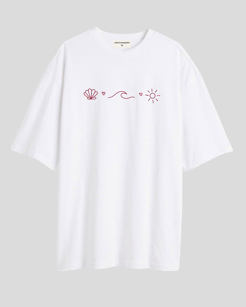 Sunflower waves - Oversized T-shirt