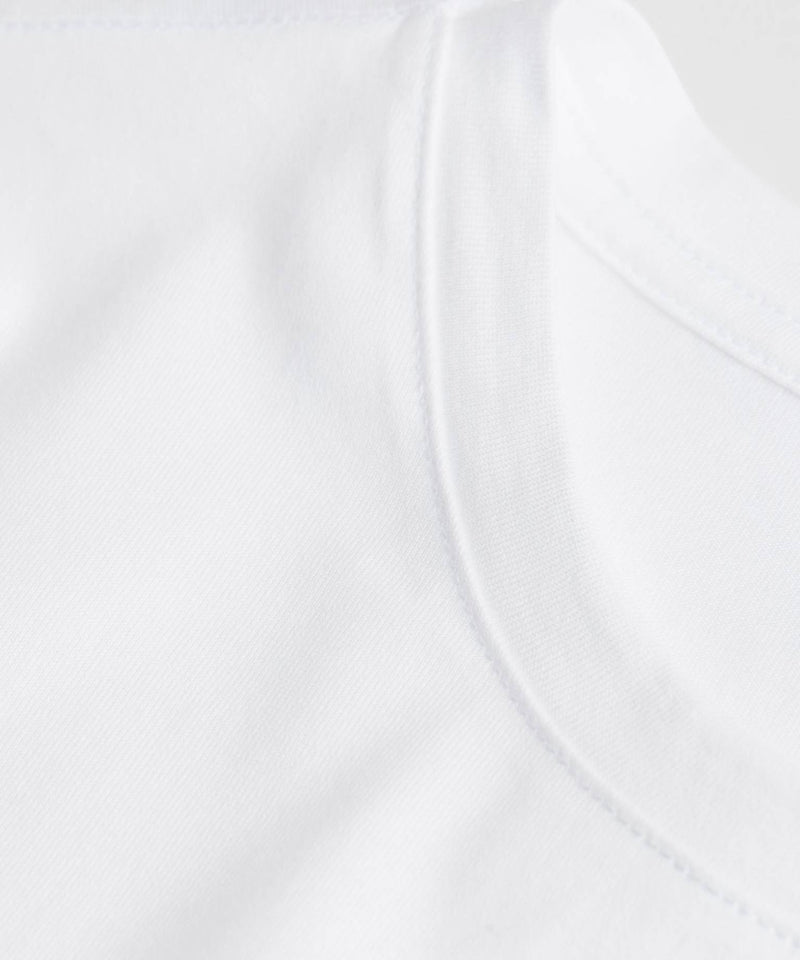 White Basic  - Round Neck T-shirt