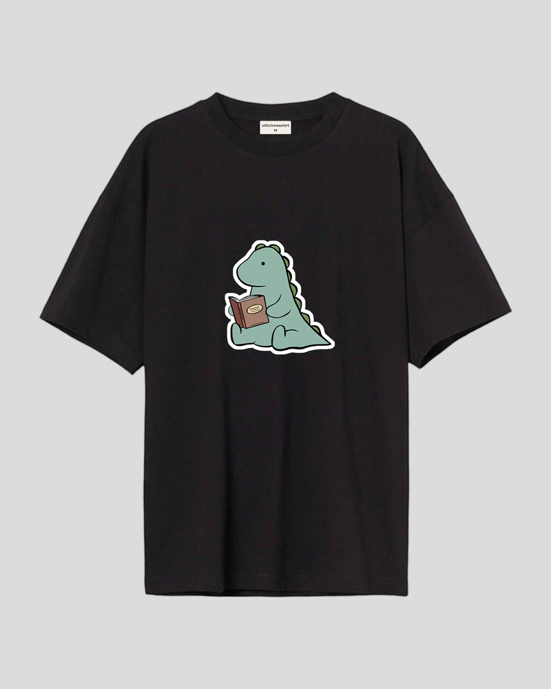 Dino reading - Oversized T-shirt