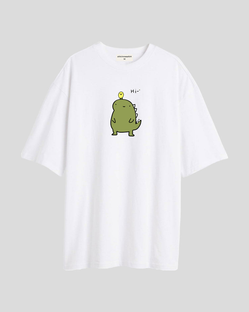 Bird on dino - Oversized T-shirt