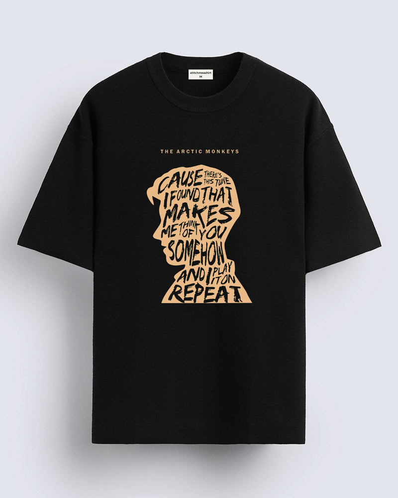 Arctic Monkeys Text Art - Oversized T-shirt