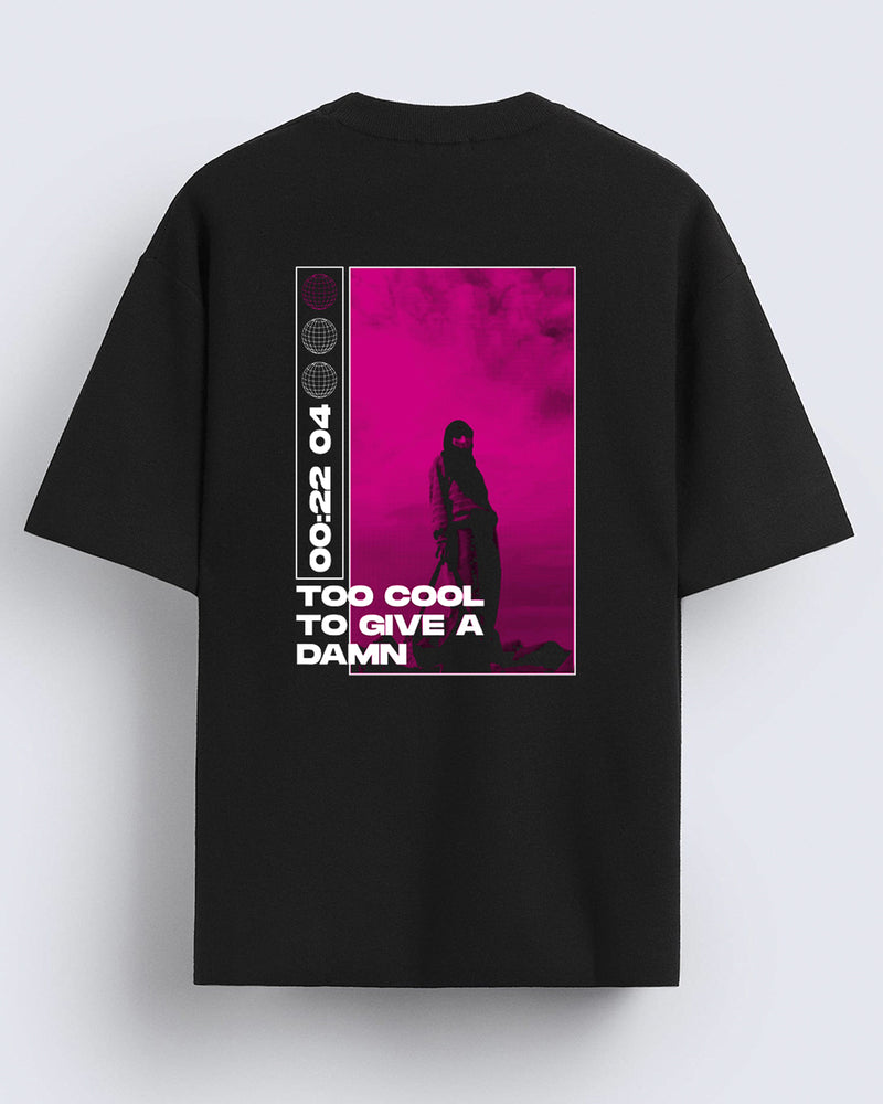 Too cool to giva a damn - Oversized T-shirt